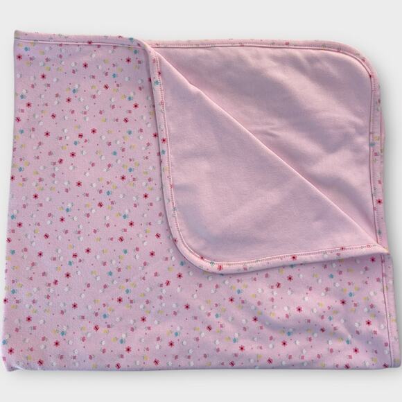 Child of Mine Carters Dainty Floral Baby Blanket Pink Flower Butterfly Cotton - Picture 1 of 6